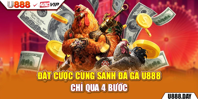 Đặt cược cùng sảnh Đá Gà U888 chỉ qua 4 bước